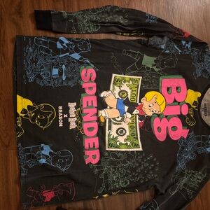 Reason Black 'Big Spender' Kids Long Sleeve Tee